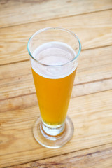 Craft beer in the glass