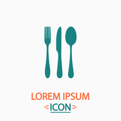 fork spoon knife computer symbol