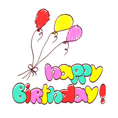 Cartoon drawing of air ballons