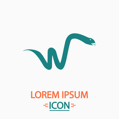 Fototapeta premium Snake computer symbol