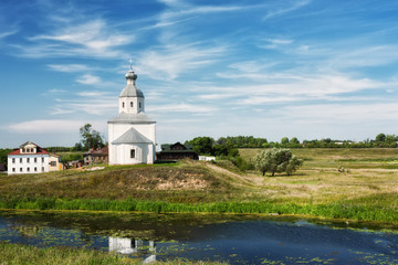 Fototapeta na wymiar Suzdal, Ilinsky church in summer. Russia