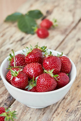 Ripe sweet strawberry.vertical