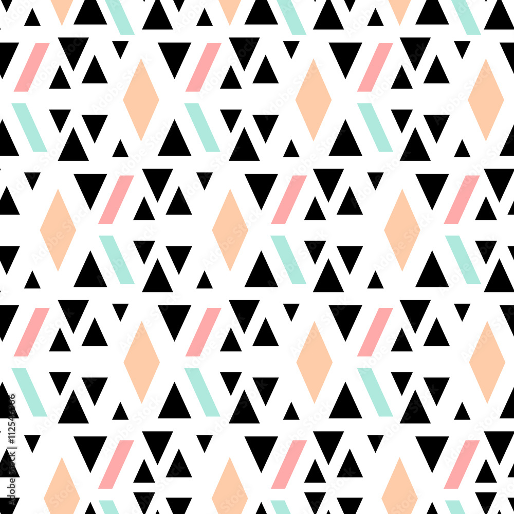 Poster abstract geometric seamless pattern