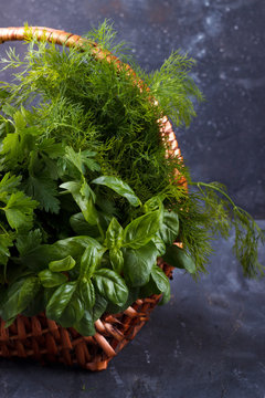 Mix of fresh herbs