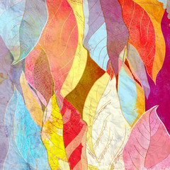 Abstract background autumn leaves