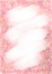 Pastel drawn background with brushstrokes. Crumpled old paper. Blank for letter or greeting card. A4 size format. Series of Watercolor, Oil, Pastel, Chalk, Inc Backgrounds and Cards, Blanks and Forms.
