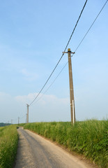 Route de campagne en Belgique