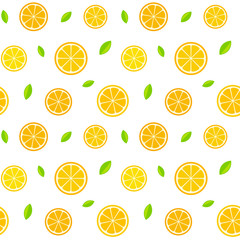 Seamless citrus pattern