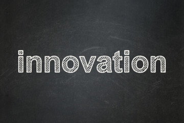 Obraz premium Finance concept: Innovation on chalkboard background