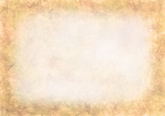 Pastel drawn beige textured background.Crumpled paper.Blank for letter or greeting card. A4 size format. Series of Watercolor, Oil, Pastel, Chalk, Inc Backgrounds and Cards, Blanks and Forms.