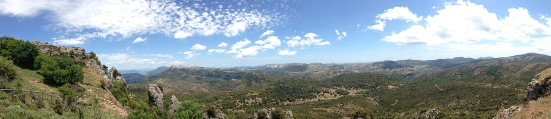 Fototapeta na wymiar view from monte alto, sardinia, italy
