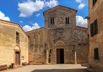 Fototapeta na wymiar Church in Abbadia Isola. Italy, Tuscany.