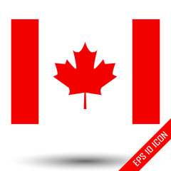 Fototapeta na wymiar Flag of Canada. Maple Leaf. Canadian national flag.