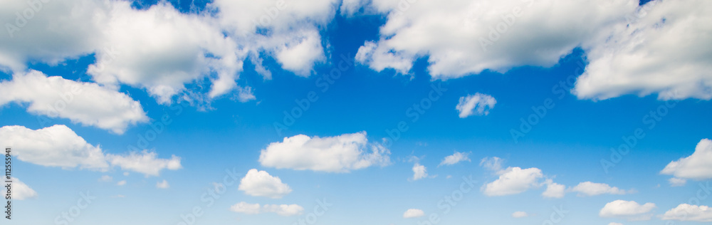 Wall mural blue sky with cloud closeup