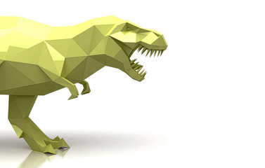 Fototapeta premium T-Rex, Tirannosauro, lowpoly, Tyrannosaurus rex, dinosauro
