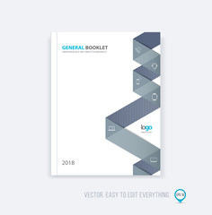 Brochure template layout, cover design annual report, magazine,