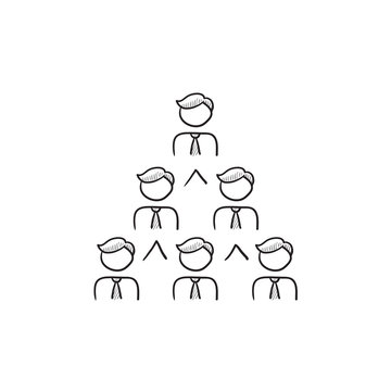 Business Pyramid  Sketch Icon