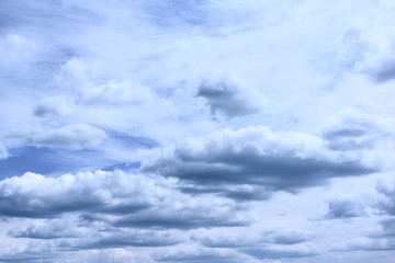 Blue sky with clouds background
