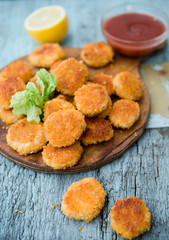 Homemade chicken nuggets
