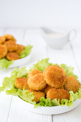 Homemade chicken nuggets
