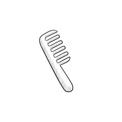 Comb sketch icon.