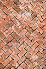 Abstract texture of brick build walkways 