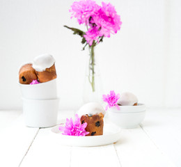 Rum baba with sugar fondant
