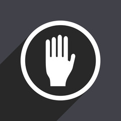 Obraz premium Gray flat design vector icon