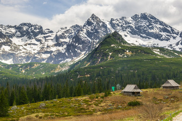 Fototapeta na wymiar Hala Gasienicowa in Tatra Mountains - panorama