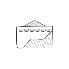 Factory sketch icon.