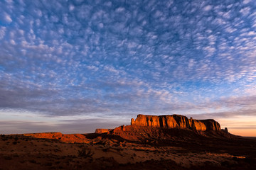 Scenic view of Monument Valley Utah USA