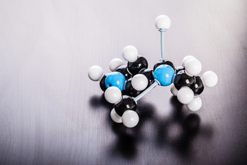 Nicotine molecular model