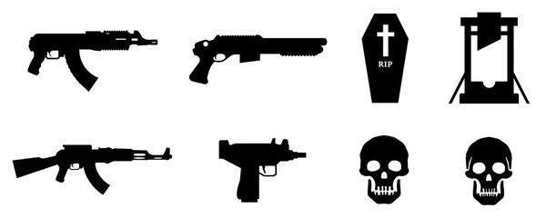 Armes et mort en 8 icônes