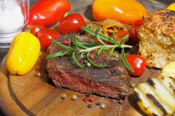 Grilled fillet of beef
