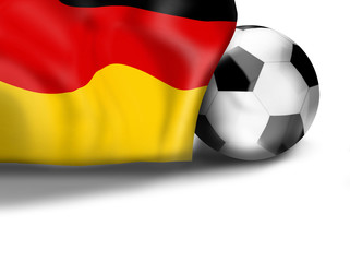 german flag football soccer 3D ball