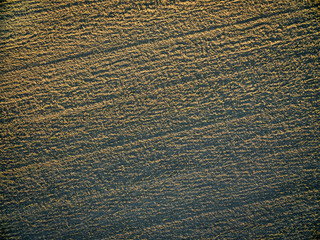 plowed field aerial view