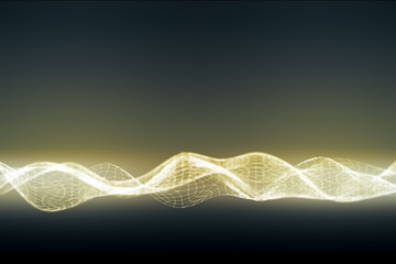 Illuminated digital wave