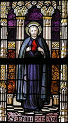 Obraz premium Stained Glass - Saint Francis Xavier