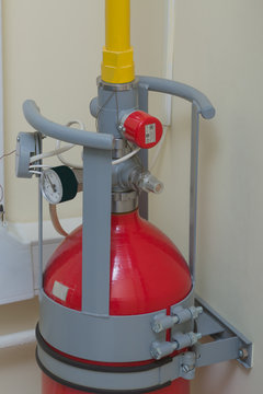 Gas installation of the fire of suppression
