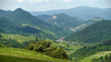 Naklejka na ściany i meble Mountains Pieniny in Slovakia and Poland