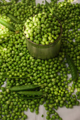 Green beans on the table