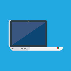Laptop flat icon.