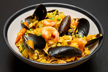 paella with seafood
