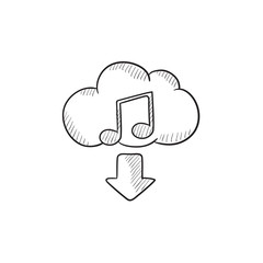 Download music sketch icon.