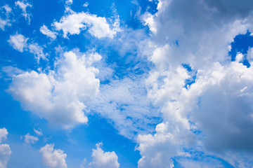 blue sky with clouds