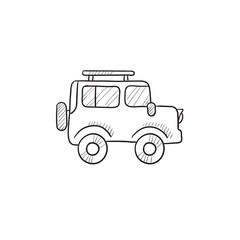 Car sketch icon.