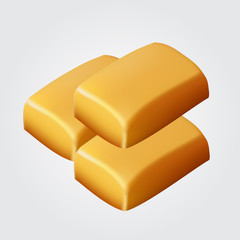 Caramel isolated on a white background