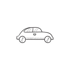Car sketch icon.