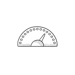 Speedometer sketch icon.
