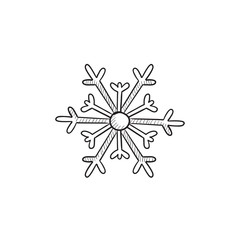Snowflake sketch icon